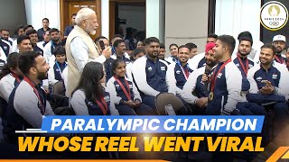 PM Modi's lighthearted banter with Paralympic medallist Navdeep Singh