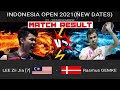 LEE zii jia vs RASMUS gemke keputusan perlawanan l SIMINVEST INDONESIA Open 2021 #badminton #bwf