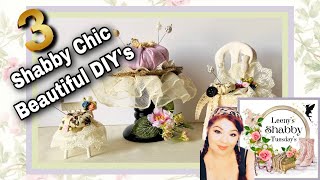 3 Shabby Chic DIY’s / shabby pin cushions/decor/ Leeny’s Shabby Tuesday’s /Beebeecraft