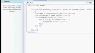 Visual Basic 2008 Disc Ejecter