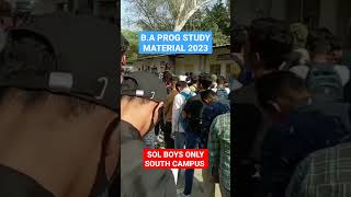 DU SOL B.A PROG BOOKS DISTRIBUTION FOR BOYS ONLY IN SOUTH CAMPUS MOTI BAGH 2023 #dusol #sol #du