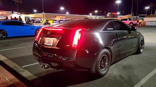 Insanely loud Cadillac CTS-V cammed idle!