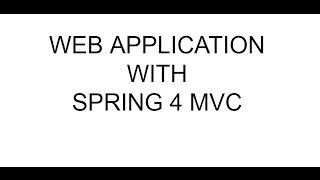 Java Spring Web Mvc with Eclipse Tomcat