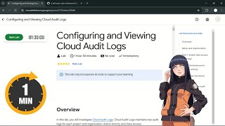 Configuring and Viewing Cloud Audit Logs | #qwiklabs | #quickgcplab