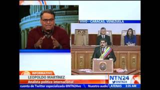 Analistas evalúan discurso de Nicolás Maduro en rendición de cuentas ante Asamblea venezolana