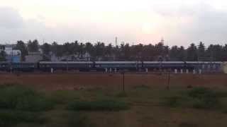 Ananthapuri Express entering into Nagercoil junction