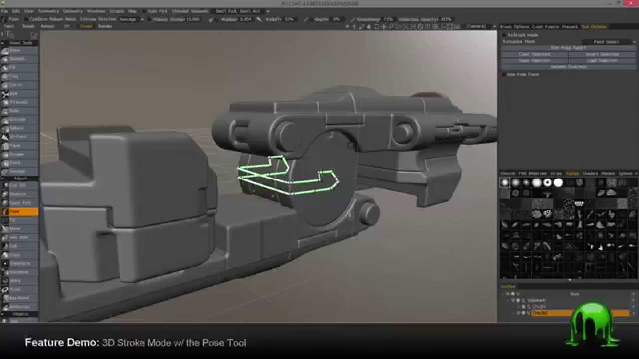 3D Stroke Mode W/ The Pose Tool - YouTube