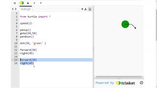 Python Turtle - Repeating commands with a FOR loop