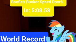 Boofie's Bunker Speed Door% in 5:08.58 World Record!