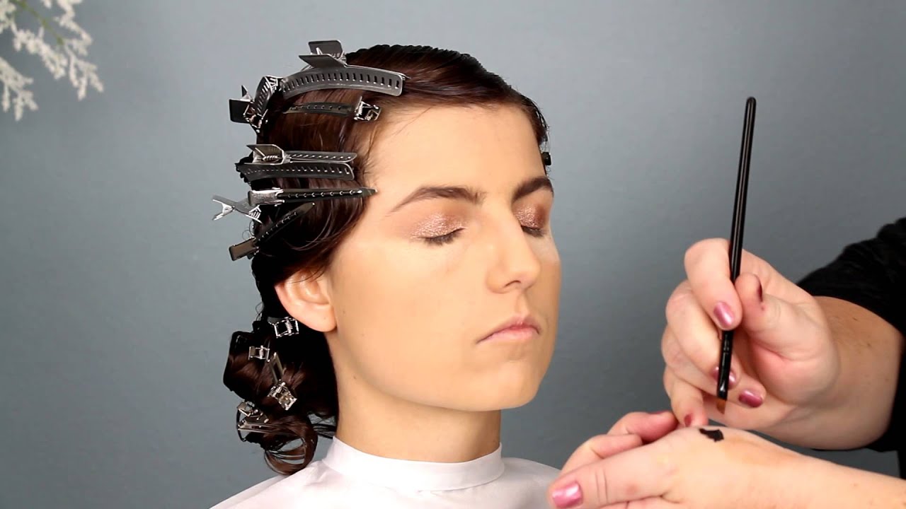 1920s Bridal Hair And Makeup Tutorial Youtube