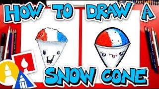 How To Draw A Funny Snow Cone