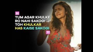 Dear Zindagi Movie Dialogues Alia Bhatt Shah Rukh Khan  Quotes