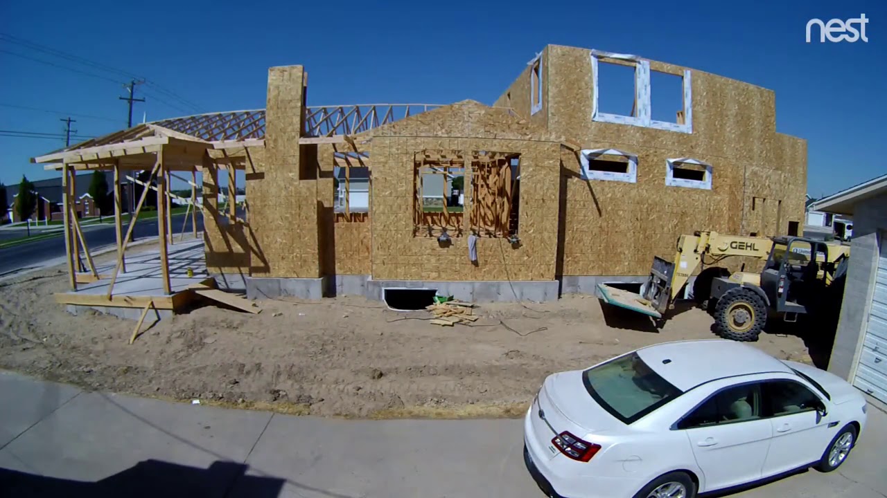 Timelapse Of Home Being Built - YouTube