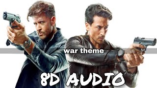 War Theme (Instrumental) (8D AUDIO) | Instrumental Soundtrack in WAR Movie | 8D Bollywood Songs