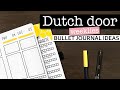 DUTCH DOOR WEEKLY SPREADS 💜 Dutch door bullet journal layout ideas | Bullet journal ideas