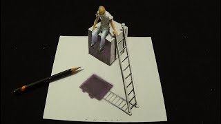 This is Impossible - Drawing 3D Absurd - Trick Art on Paper - Vamos