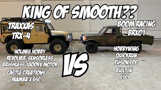 Boom Racing BRX01 vs Traxxas TRX-4 battle it out for “King of Smooth”