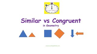 Difference between Similar and Congruent in Geometry