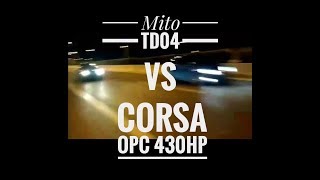 Corsa OPC 430hp vs Mito td04 setup + meth