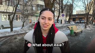 Young Russians in Moscow name a country they like