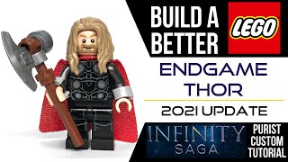HOW TO Build a Better LEGO THOR Minifig from Avengers Endgame!