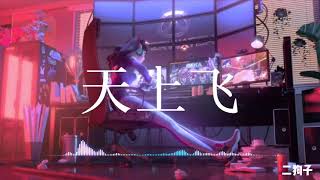 抖音神曲「天上飞」by 二狗子「顽皮老板喝不醉 每天都在天上飞」中文流行歌曲 动态歌词 完整版