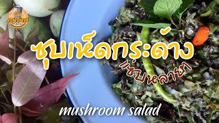 ซุบเห็ดกระด้าง อาหารอีสานบ้านเฮา อาหารป่า กินเป็นยา กินแล้วสุขภาพดี /mushroom salad