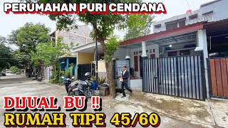 DIJUAL MURAH RUMAH MINIMALIS TIPE 45/60 || 95% LAYAK HUNI PERUMAHAN PURI CENDANA1#rumahmurahbekasi