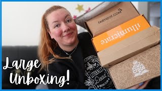A Large Unboxing | ft. Fairyloot, Illumicrate and OwlCrate Jr
