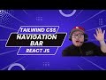 React Responsive Navbar with Tailwind CSS ( Landing Page Tutorial  - Part 1 )