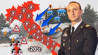 METEO ITALIA -  la bufera di Natale, con arrivo della neve in queste regioni