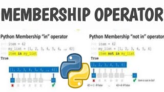 MEMBERSHIP OPERATORS IN PYTHON PROGRAMMING WITH EXAMPLE PROGRAMS || PYTHON PROGRAMMING IN TELUGU