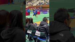 【badminton】S/Jリーグ2025年1月26日ACT SAIKYO田口選手試合前練習