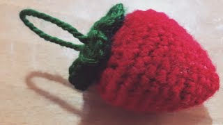 فراولة  كروشيه الجزء الاول \اhow to crochet strawberry part one