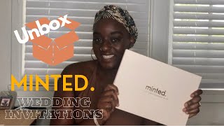 Unboxing of Minted. Wedding Invitations | Cole's Corner