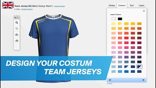 Jersey Design:  Design your costum jerseys for your team with the owayo 3D Configurator