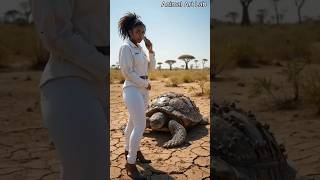 Rescuing a Giant Barnacle-Covered Turtle in the Savannah! #animalrescue #turtlerescue #turtle