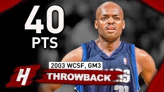 Nick Van Exel Full Game 3 Highlights vs Kings 2003 Playoffs - 40 Pts, 7 Ast off the Bench, CLUTCH!