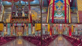 ༈ཕྱི་ལོ་༢༠༢༥ ལོ་སེར་སྨད་ཐོས་བསམ་ནོར་གླིང་གྲྭ་ཚང་གིས་བྱམས་སྨོན་སྒྲུབ་མཆོད་ཆེན་མོ་འཚོག་བཞིན་པའི་བརྙན།