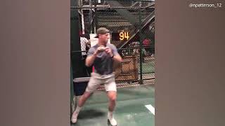 Video: Nathan Patterson throws 96MPH fastball in speed pitch challenge