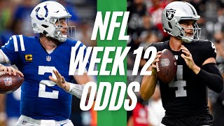 NFL Opening Lines Report | Week 12 NFL Odds | Point Spreads, Moneylines, Betting Totals