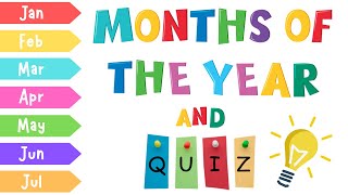 Months of the Year: Fun Quiz and Catchy Song for Kids | 4K