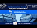 Session 3 -  International Tax Conference Contemporary Trends in International Taxation