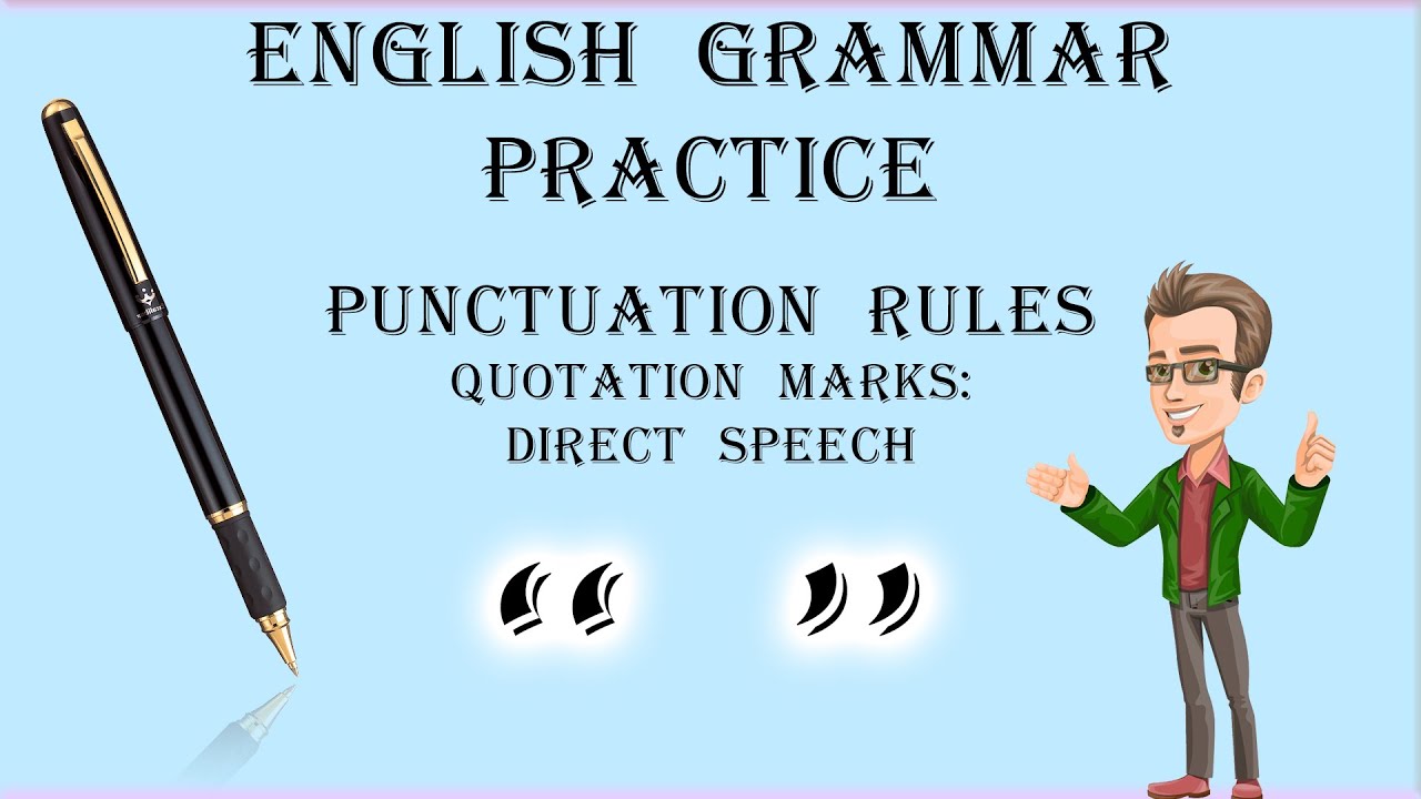 Quotation Marks Direct Speech 5 Practice Exercises Youtube