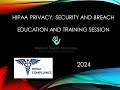 HIPAA 2024 Security, Privacy and Breach