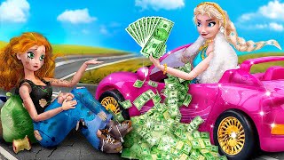 Rich Elsa vs Broke Anna / 10 Frozen DIYs