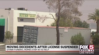Funeral home in Las Vegas steps up to help after funeral board suspends Hites' license