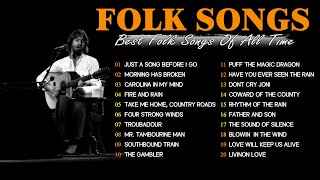 American Folk & Country Music Collection - Classic Folk Songs 60's 70's 80's Playlist