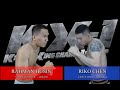 KX-1 KICKBOXING CHAMPIONSHIP   |    RAHMAN HUSIN VS  RIKO CHEN