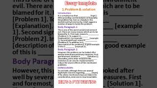 IELTS \u0026 PTE Writing Essay Template | Score 90/90 | Essay Template #essay #template #ptewriting 2024